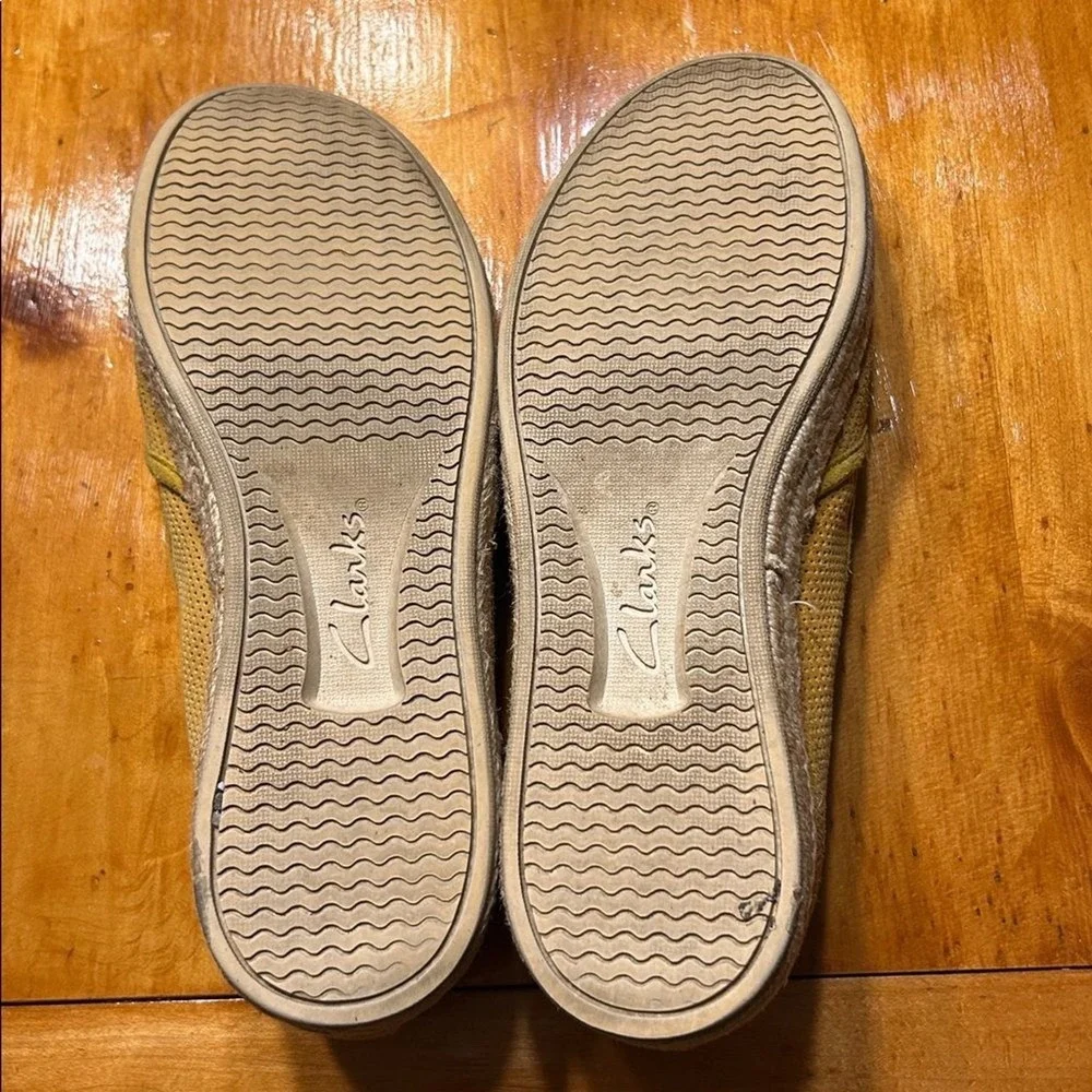Boho Chic Clarks Azella Cushion Soft Yellow Granola‎ Espadrille Flats 9.5